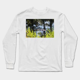 Alligator Moving Along Long Sleeve T-Shirt